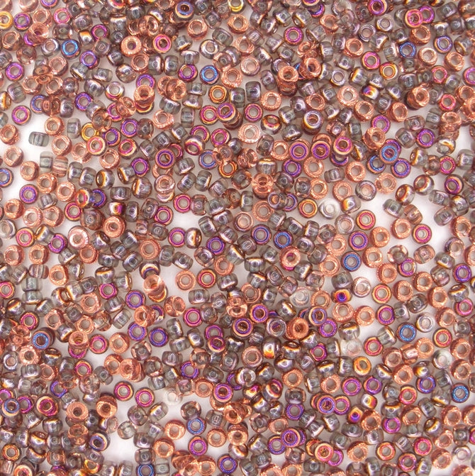 55011 - 10g Size 11/0 Miyuki seed beads in Crystal Sliperit