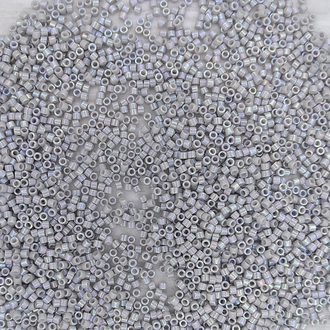 DB1508 - 5g Size 11/0 delicas in Opaque Light Smoke AB