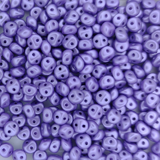 5g x 4mm Es-o beads in Pastel Dark Purple