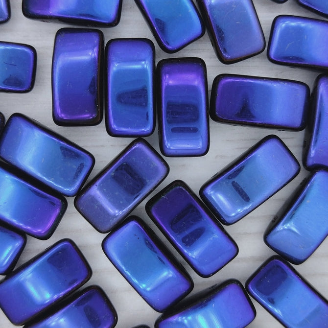 5 x Carrier Beads in Full Black Azuro (9x17mm)