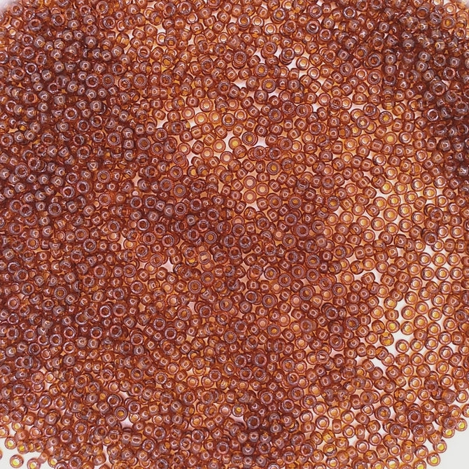 0134 - 10g Size 11/0 Miyuki seed beads in Dark Topaz