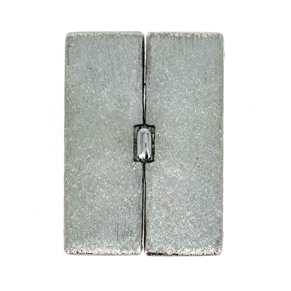 Claspgarten Silver clasp with 9 rows 14840 - 46x33mm - No packaging