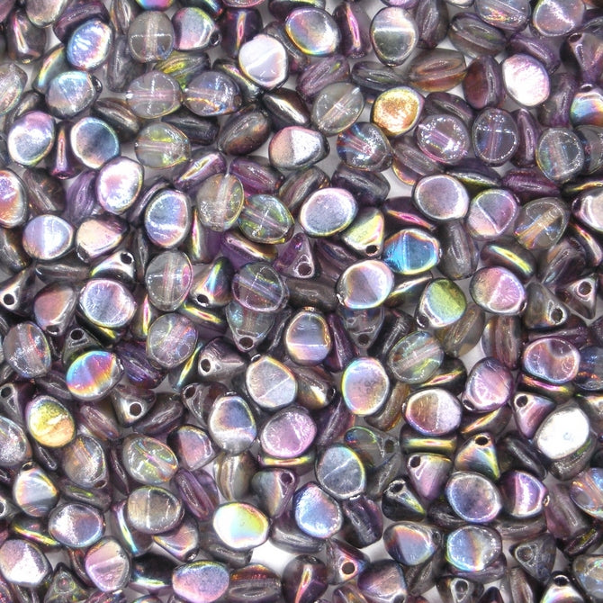 50 x pinch beads in Magic Purple