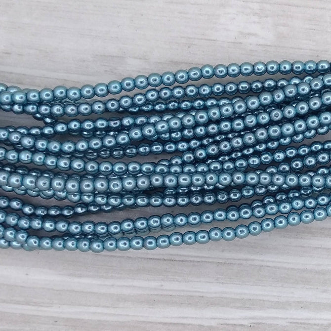 150 x 2mm round pearls in Comet
