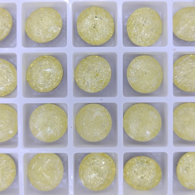 14mm rivoli in Jonquil Ice (Aurora)