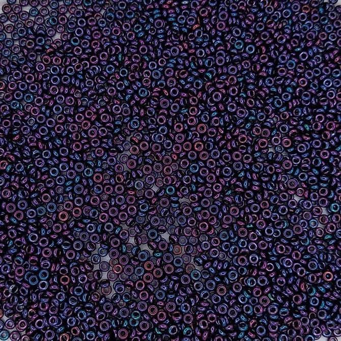0504 - 5g Size 11/0 Toho Demi seed beads in Higher Metallic Iris Violet