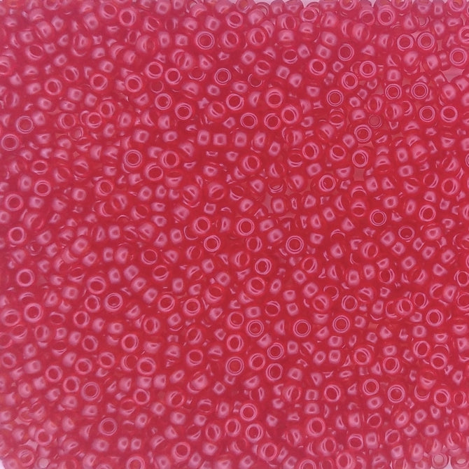 0140SF - 10g Size 11/0 Miyuki seed beads in SF Transparent Red Orange