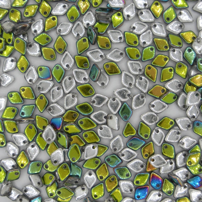 5g Dragon Scale beads in Crystal Vitrail