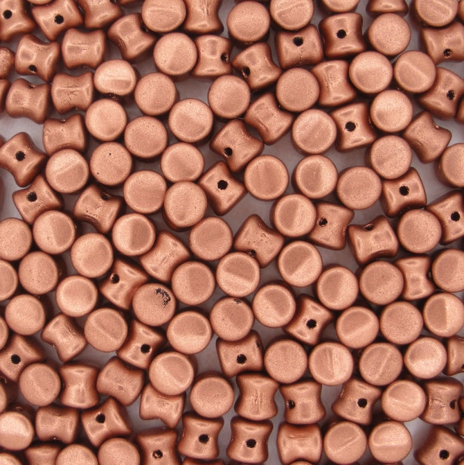 50 x pellet beads in Vintage Copper
