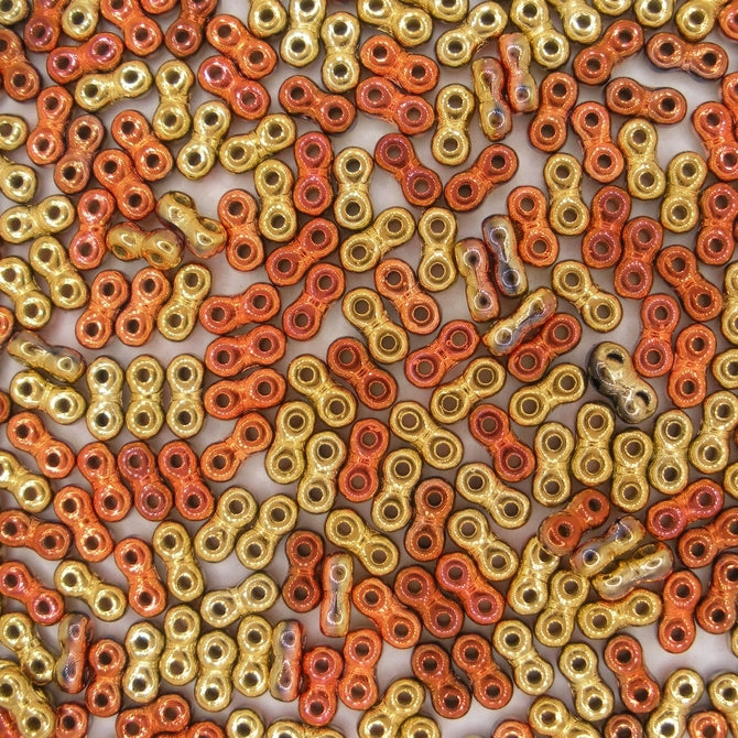 5g x 6mm Infinity beads in California Gold Rush