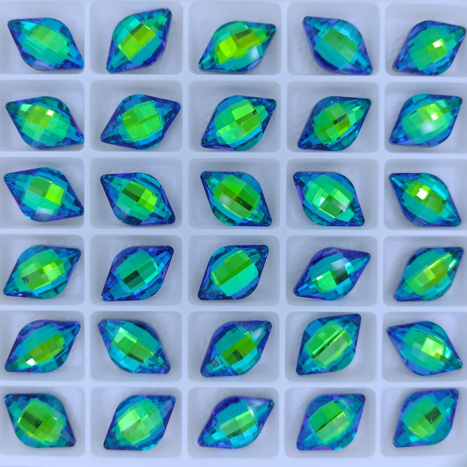 14x9mm Lemon Fancy Stone in Crystal Sphinx (Aurora)