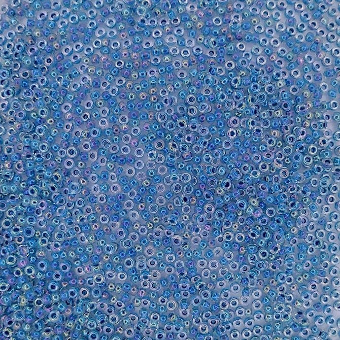0279 - 10g Size 11/0 Miyuki seed beads in Marine Blue lined Crystal AB
