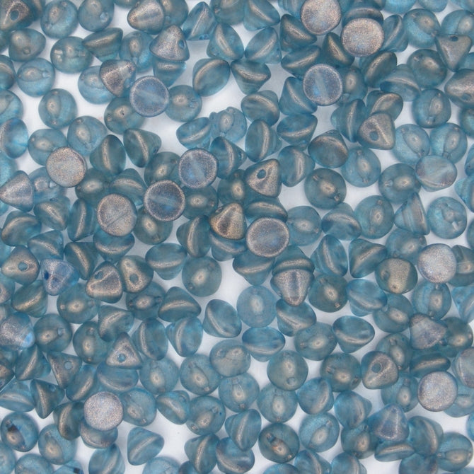 25 x Button beads in GT Sky