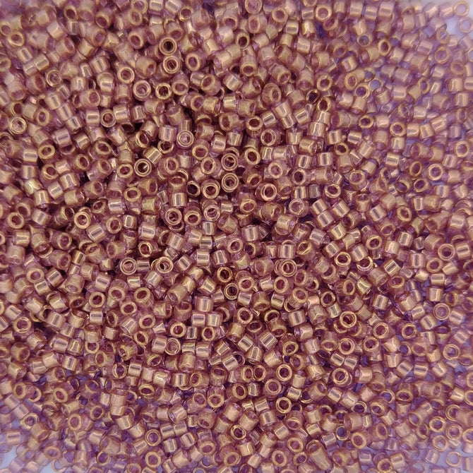 DB0108 - 1g Size 11/0 delicas in Cinnamon Gold Lustre