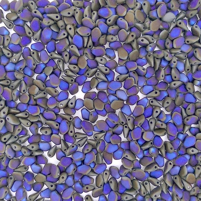 5g Gekko beads in Matt Black Azuro