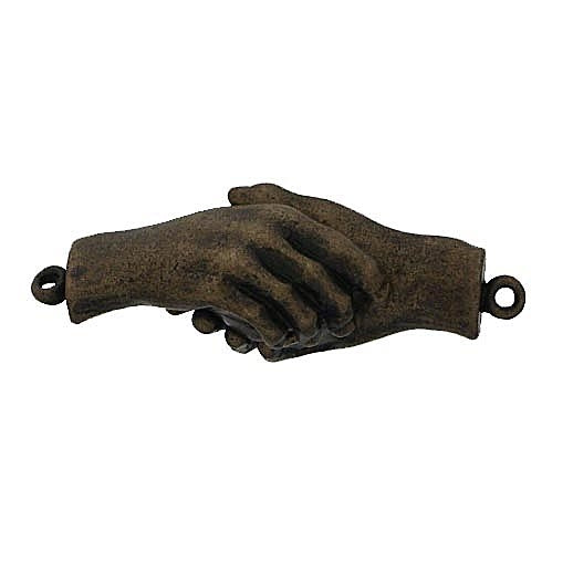 Claspgarten Old Brass magnetic hands clasp with 1 row 14758 - 32x14mm