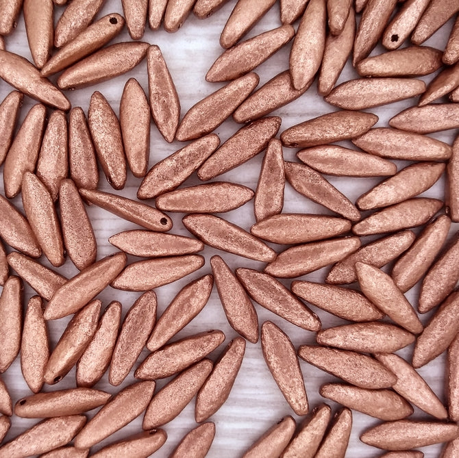10 x daggers in etched Vintage Copper (5x16mm)