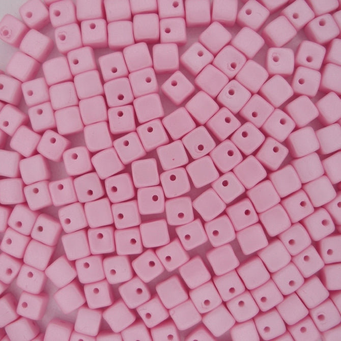 25 x Crisscross cubes in Pastel Rose