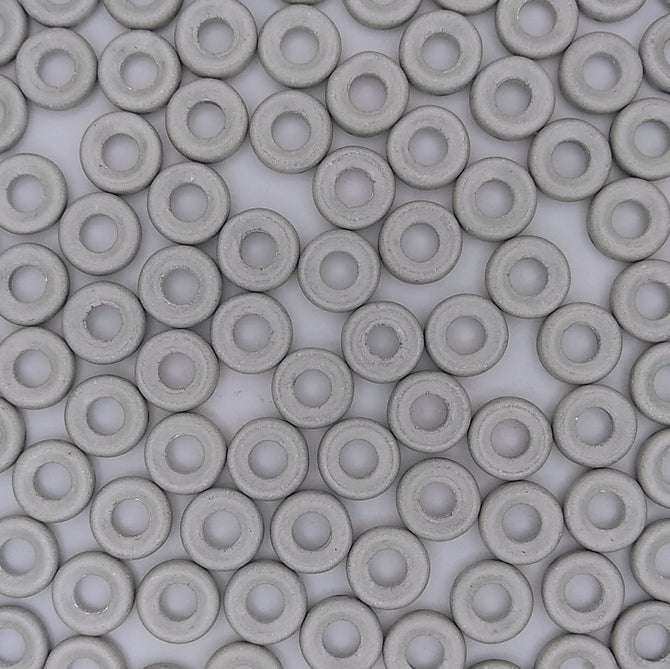 9mm ring in Matt Silver