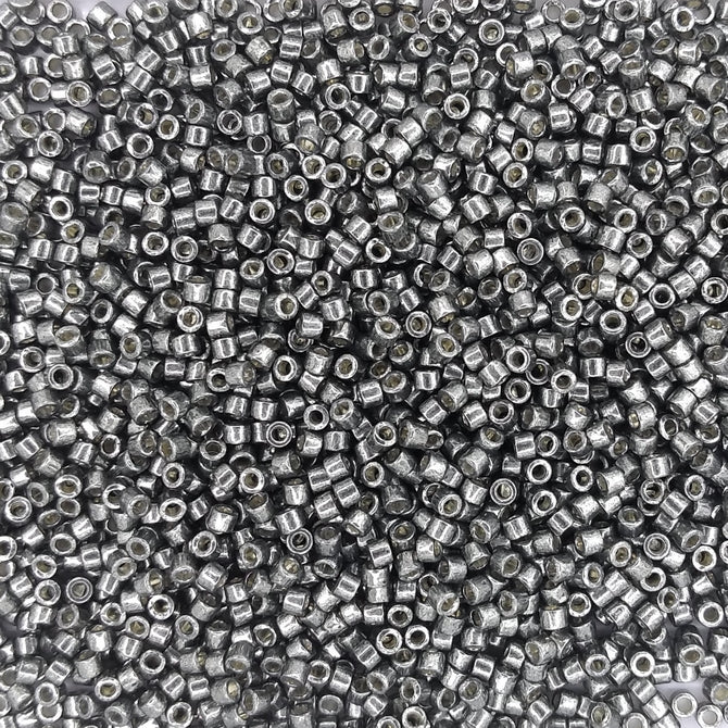 DB2512 - 5g Size 11/0 delicas in Duracoat Galvanised Dark Steel Green