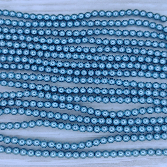 150 x 3mm round pearls in Comet