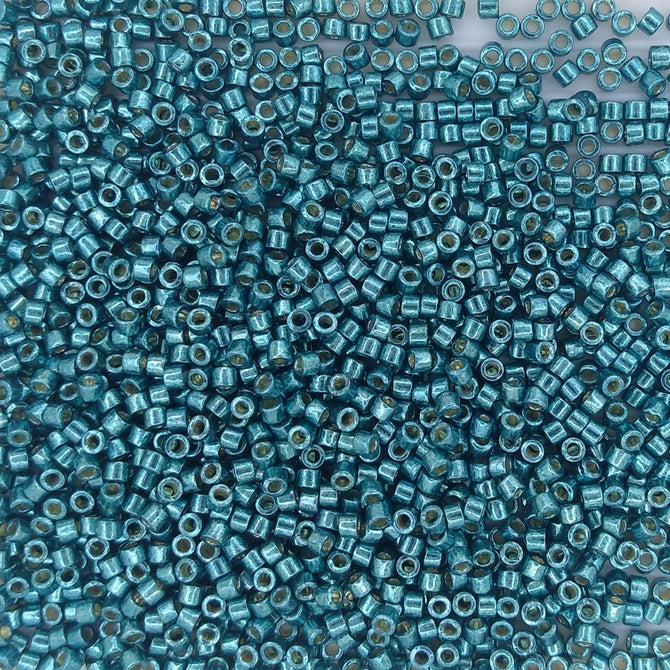 DB1847 - 1g Size 11/0 delicas in Duracoat Galvanised Dark Sea Foam