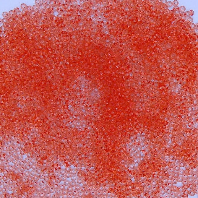0056 - 5g Size 11/0 Toho Demi seed beads in Transparent Peach Echo
