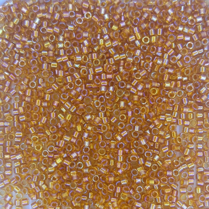 DB0065 - 1g Size 11/0 delicas in Topaz AB Lined