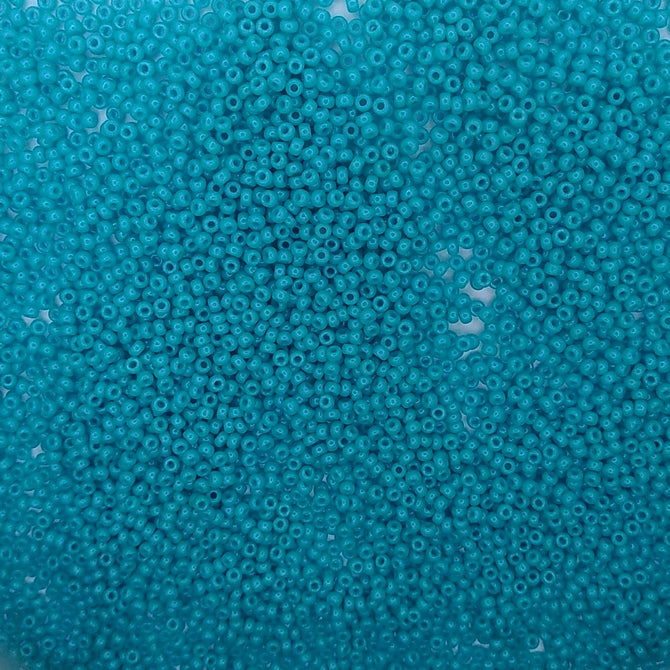 4480 - 10g Size 11/0 Miyuki seed beads in Duracoat Opaque Underwater Blue