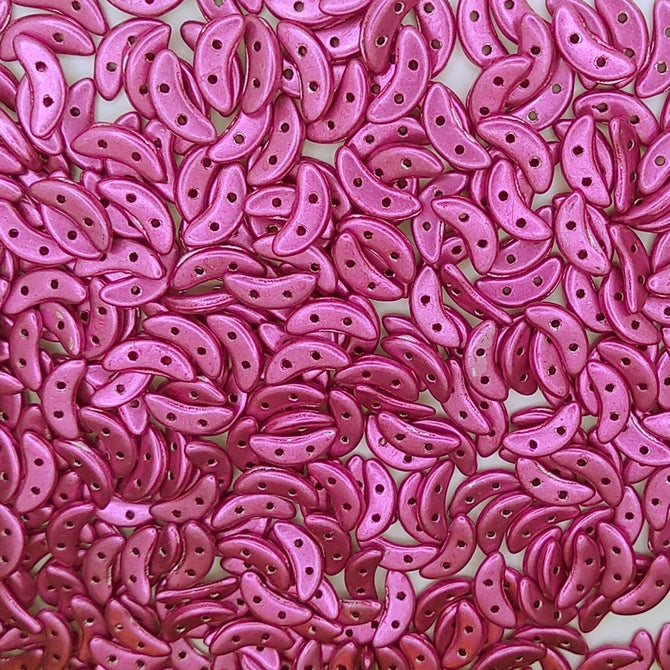 50 x CzechMate crescents in Saturated Metallic Fuchsia