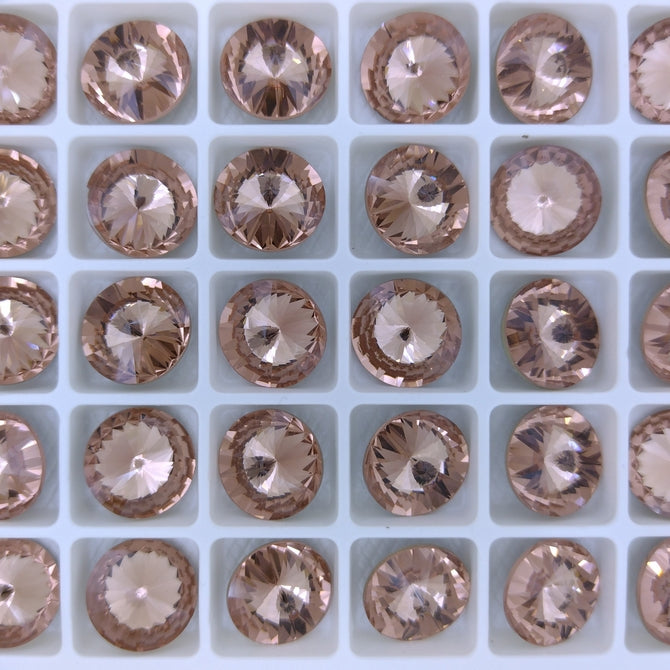 12mm rivoli in Vintage Rose (Aurora)