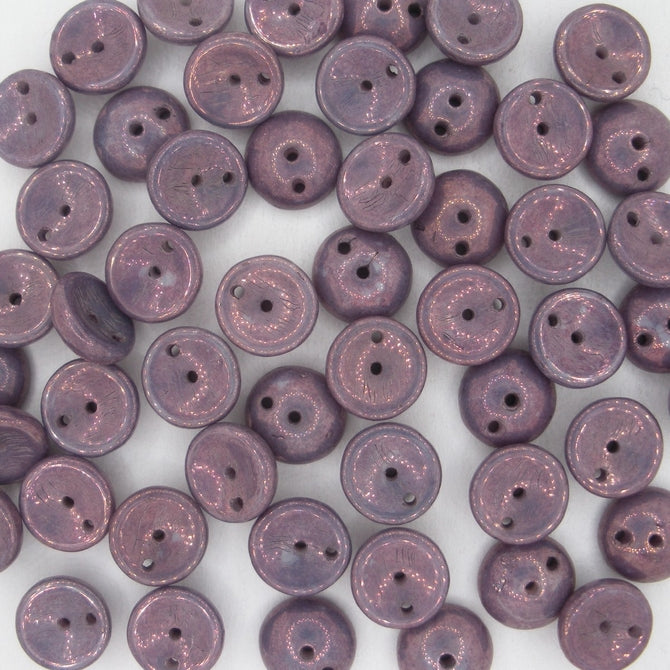 25 x piggy beads in Lila Vega Lustre