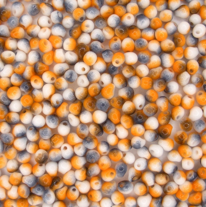 10g x 3.4mm Miyuki drops in Funky Copper