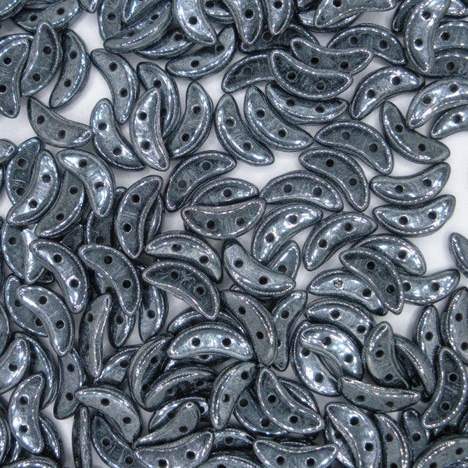 50 x CzechMate crescents in Gunmetal