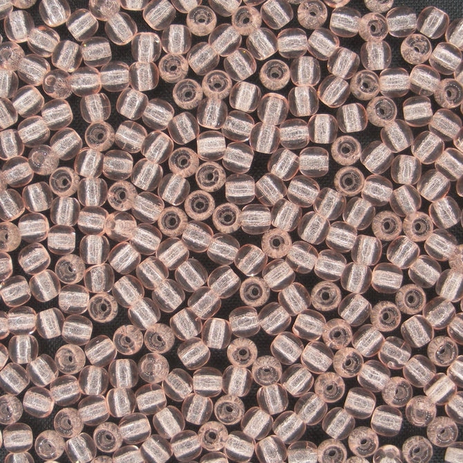 50 x 3mm round beads in Light Rose