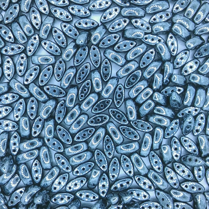 50 x Cali beads in Gunmetal