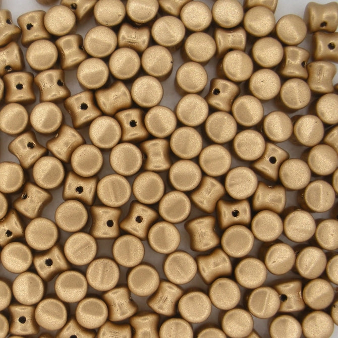 50 x pellet beads in Aztec Gold