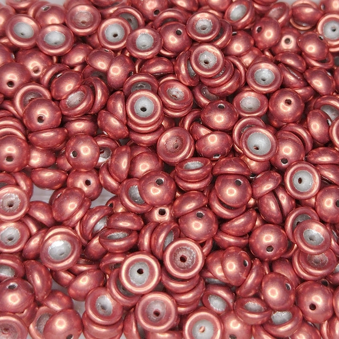 5g Teacups in Sueded Gold Samba Red