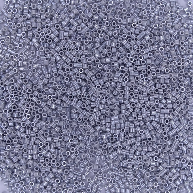 DBS1570 - 2.5g Size 15/0 delicas in Ghost Grey Lustre
