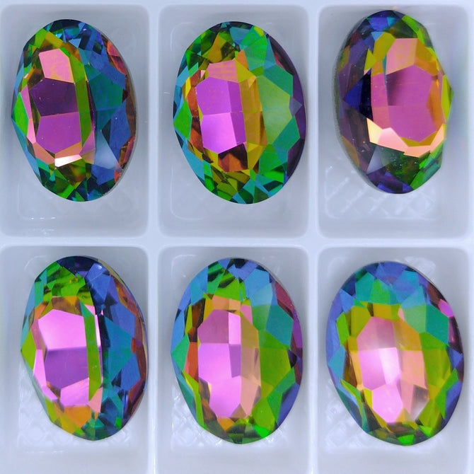 18x13mm Oval in Crystal Vitrail Medium (Aurora)