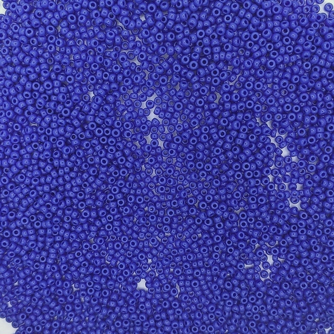 0417 - 10g Size 11/0 Miyuki seed beads in Opaque Blue