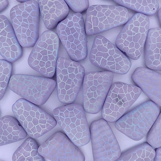 21x14mm bead in Matt Lilac with Laser etched Giraffe 2