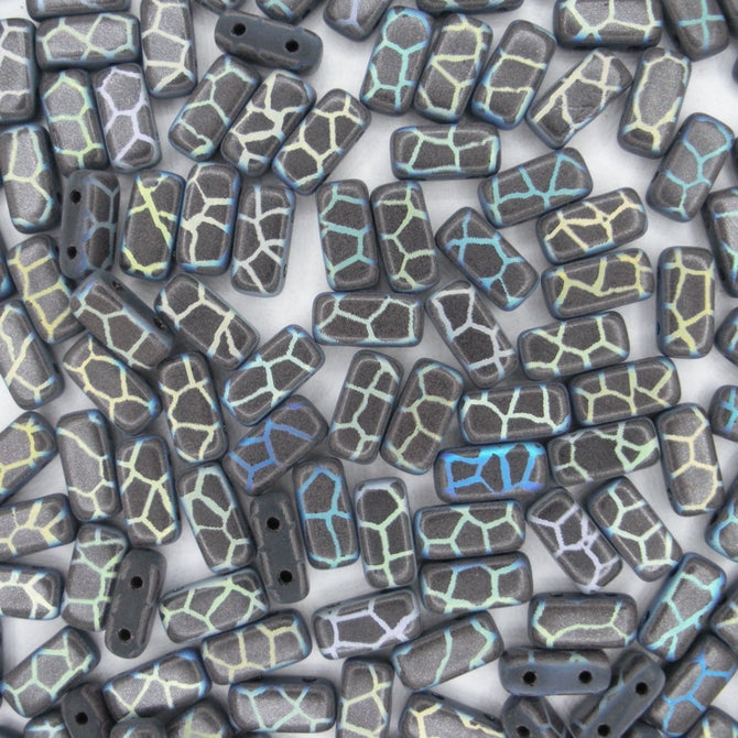 30 x Czech bricks with laser etched Matt Giraffe 2