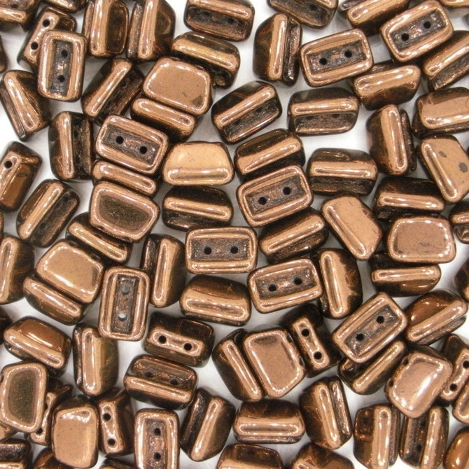 25 x Roofy beads in Bronze