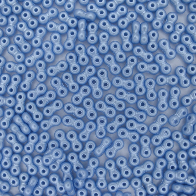 5g x 6mm Infinity beads in Pastel Light Sapphire