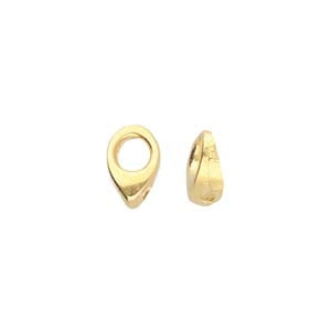 2 x Cymbal Kolympos ending for Superduo in 24kt Gold plate - 012357