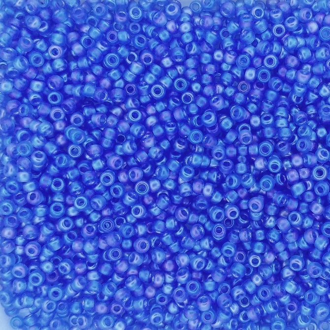 0150SFR - 50g Size 11/0 Miyuki seed beads in SF Transparent Sapphire AB