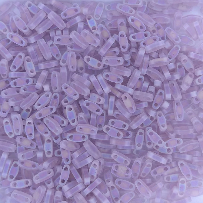 QTL0142FR - 5g Quarter Tilas in Matt Transparent Smoky Amethyst AB