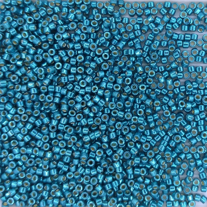 DB2515 - 5g Size 11/0 delicas in Duracoat Galvanised Poseidon Blue