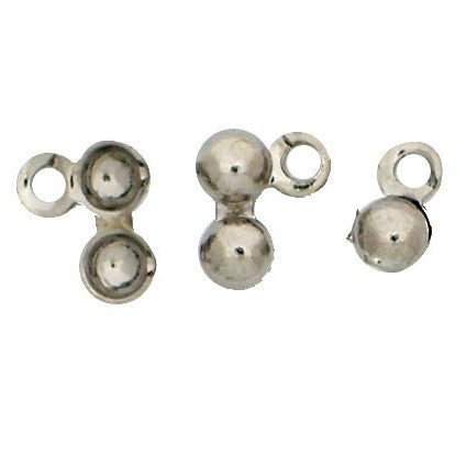 Pair of Claspgarten Silver Calottes 52092 - 3mm